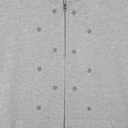 TCM snow stripe hooded zip-up