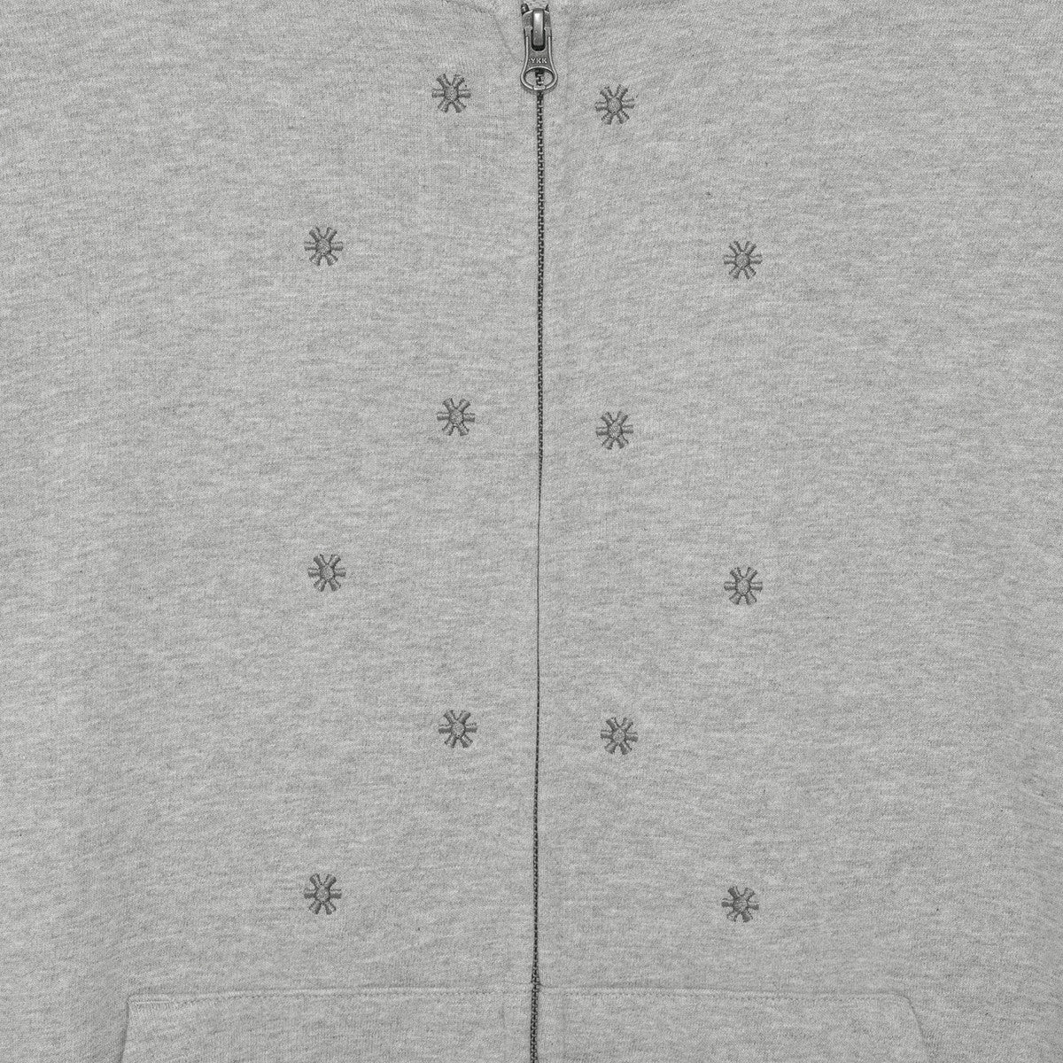TCM snow stripe hooded zip-up