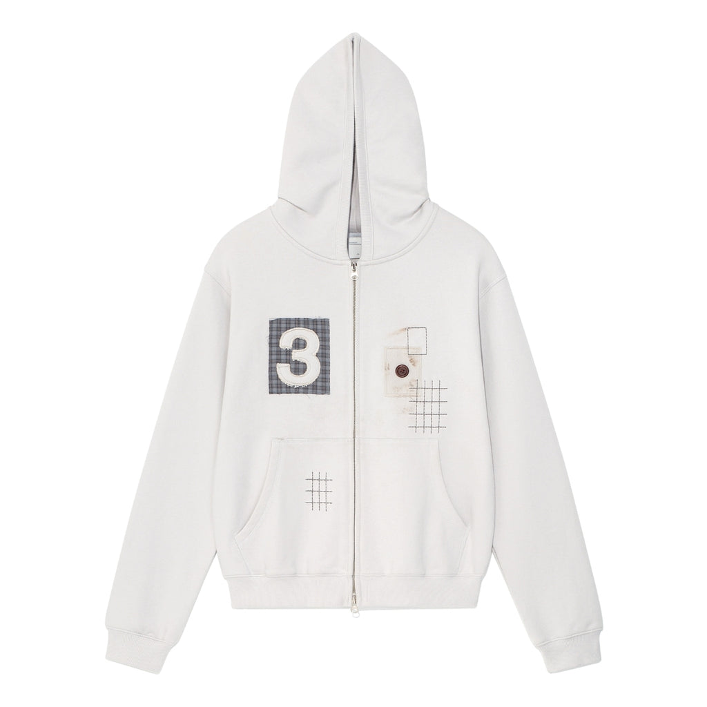 TCM 3 stitch hooded zip-up