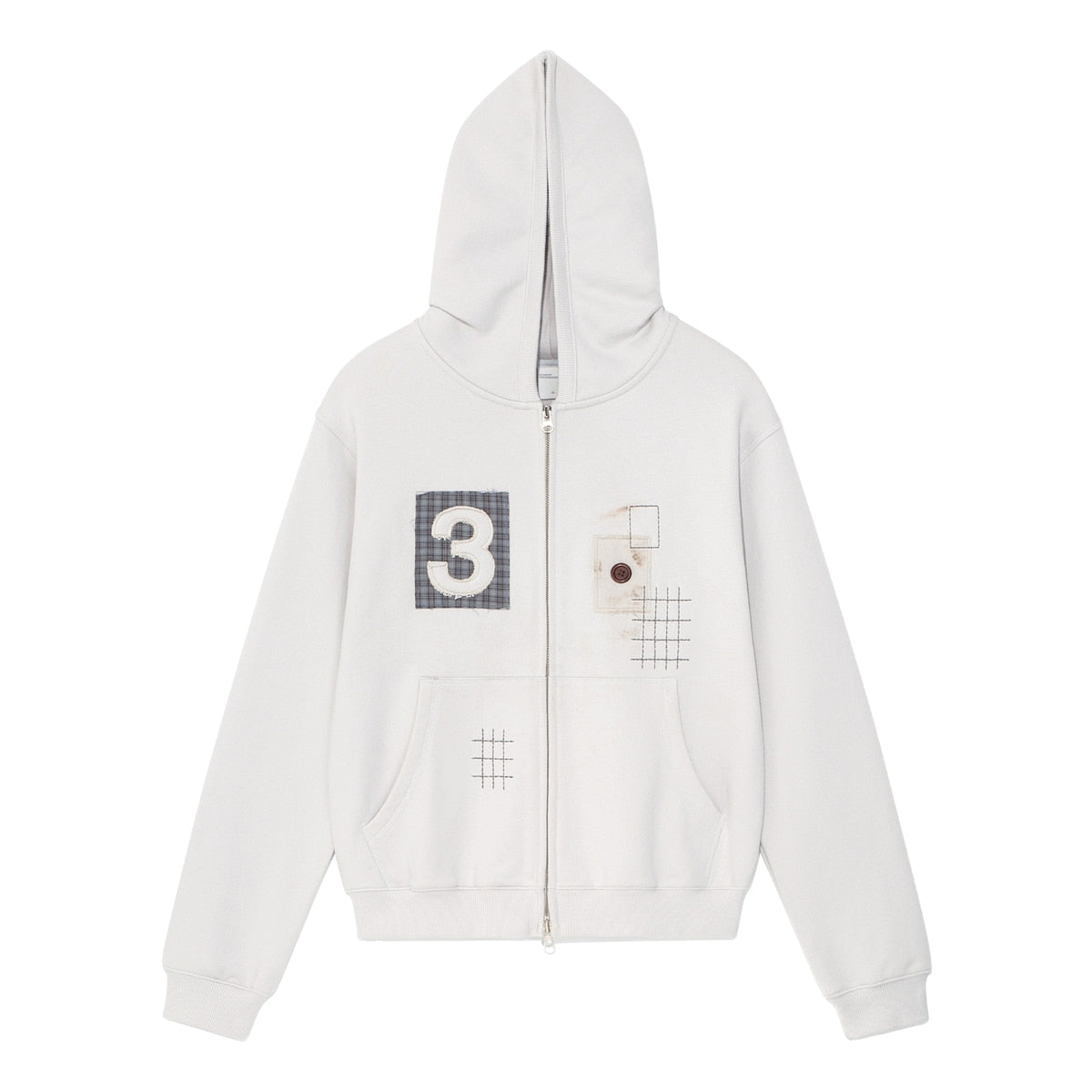 TCM 3 stitch hooded zip-up