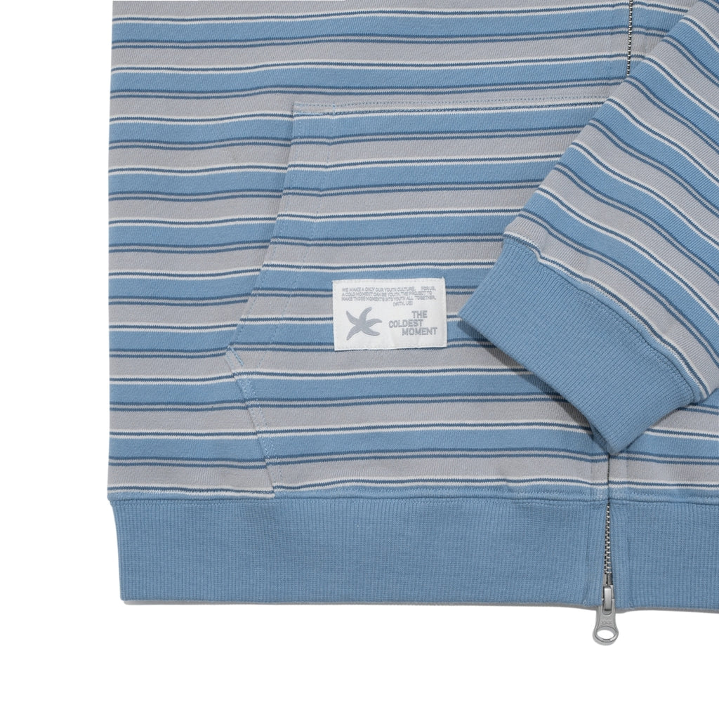 TCM stripe standard hooded zip-up