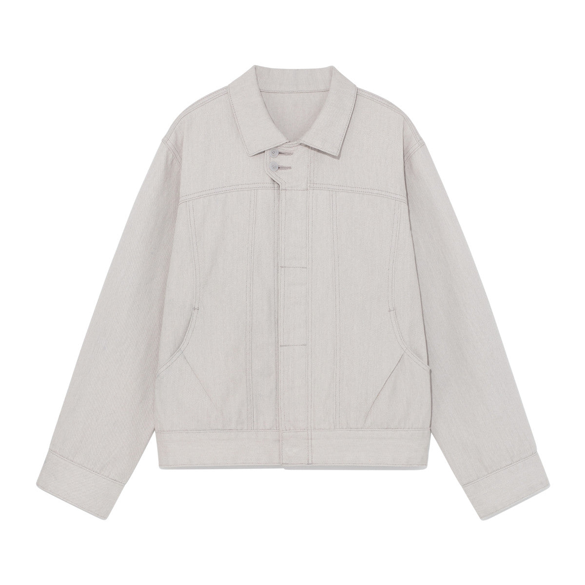 TCM double‑button trucker jacket
