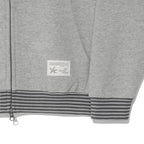 TCM snow stripe hooded zip-up