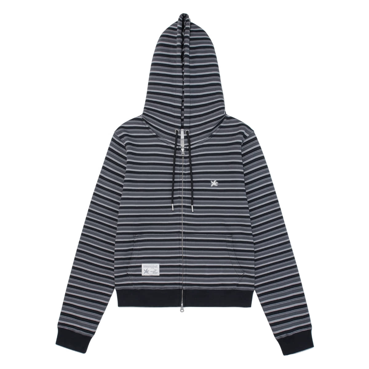 TCM stripe standard hooded zip-up