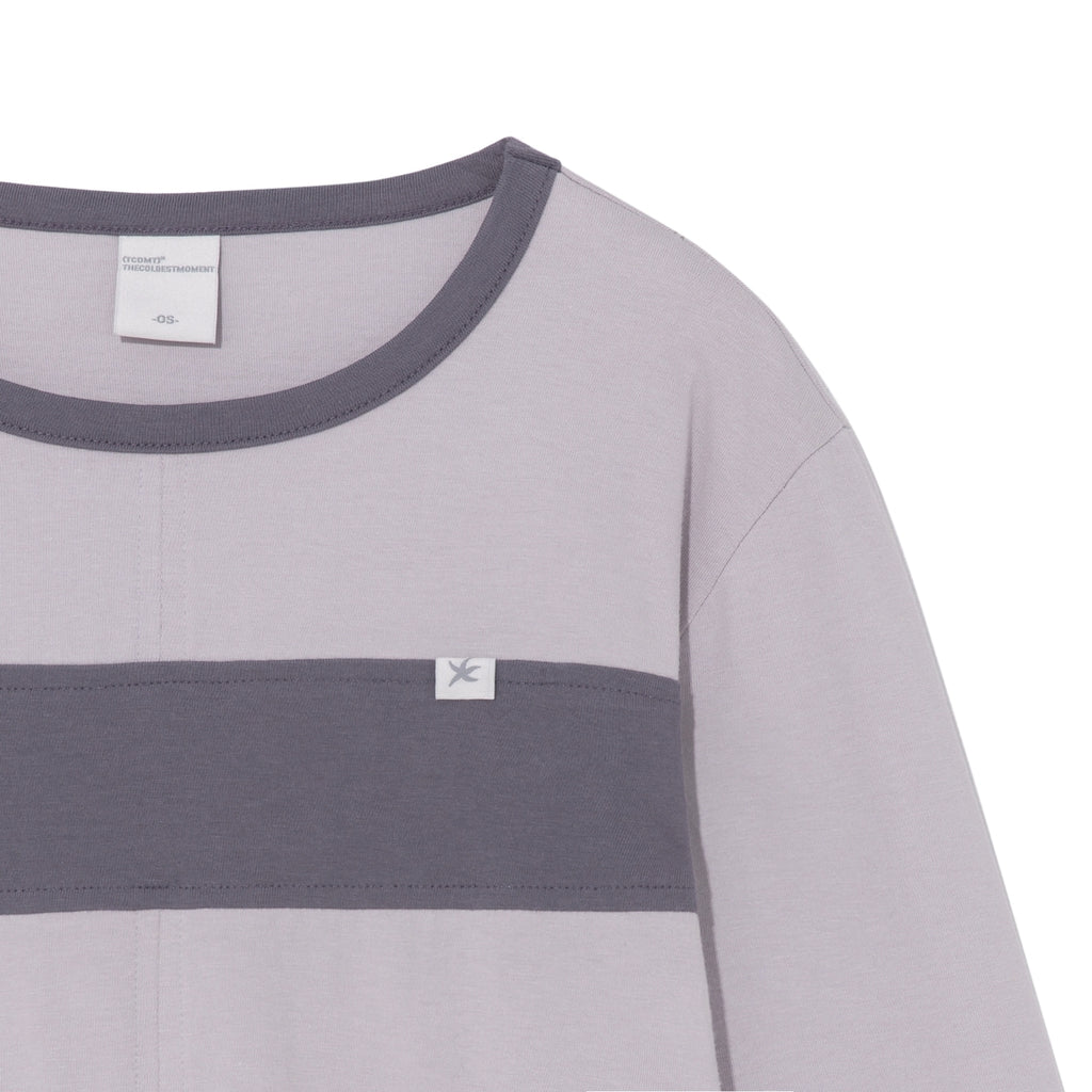TCM color block line long sleeve
