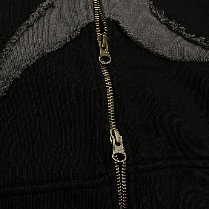 TCM starfish hooded zip-up