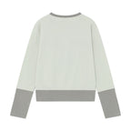 TCM color block line long sleeve