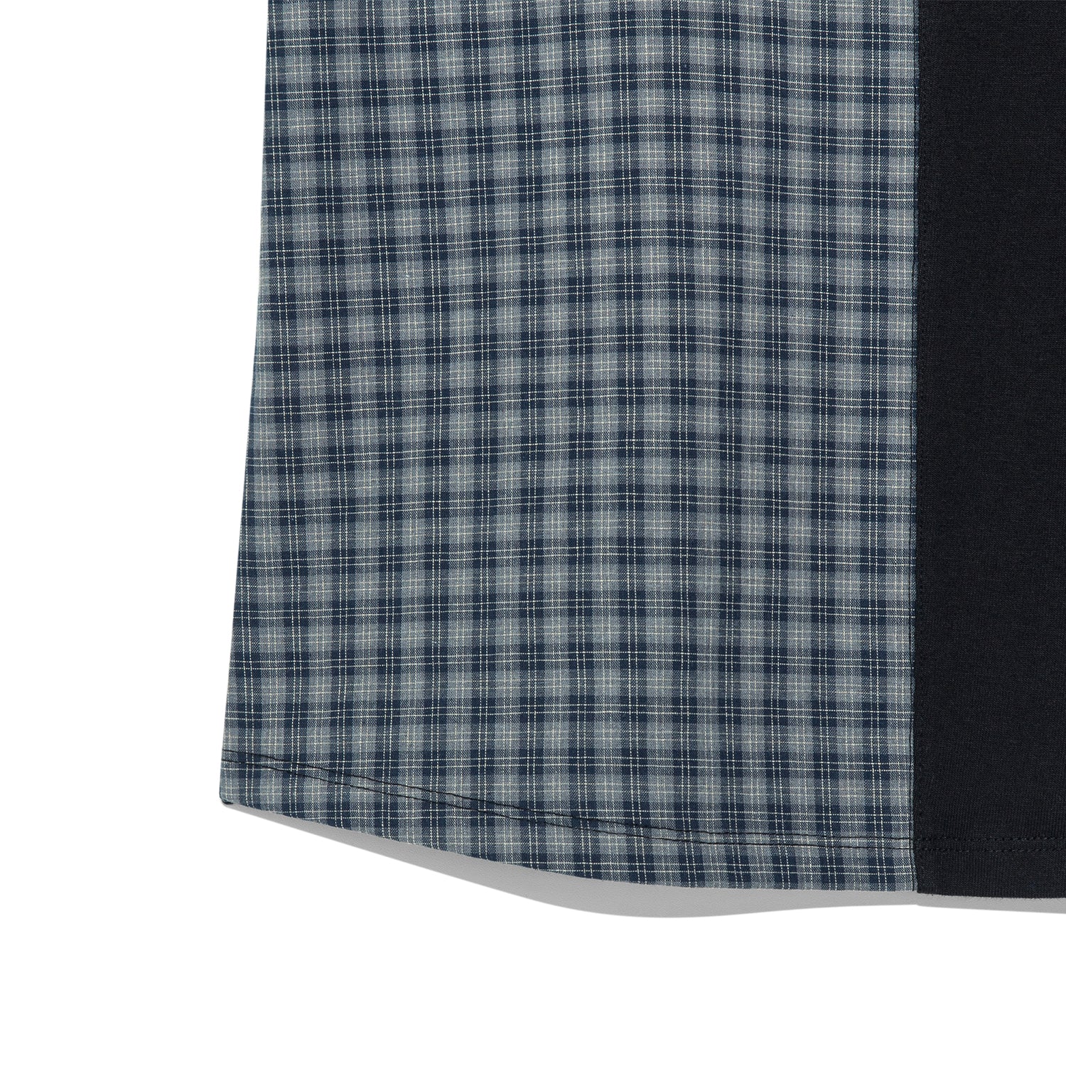 TCM check half curved T