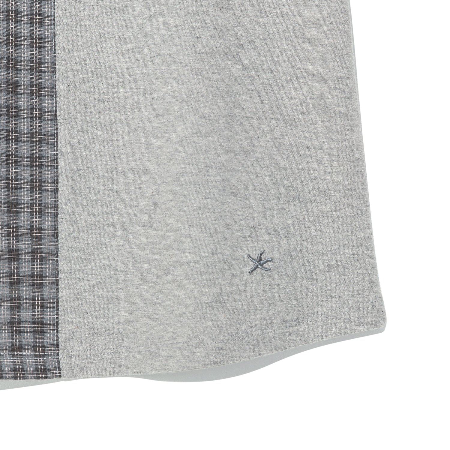 TCM check half curved T