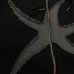 TCM starfish hooded zip-up