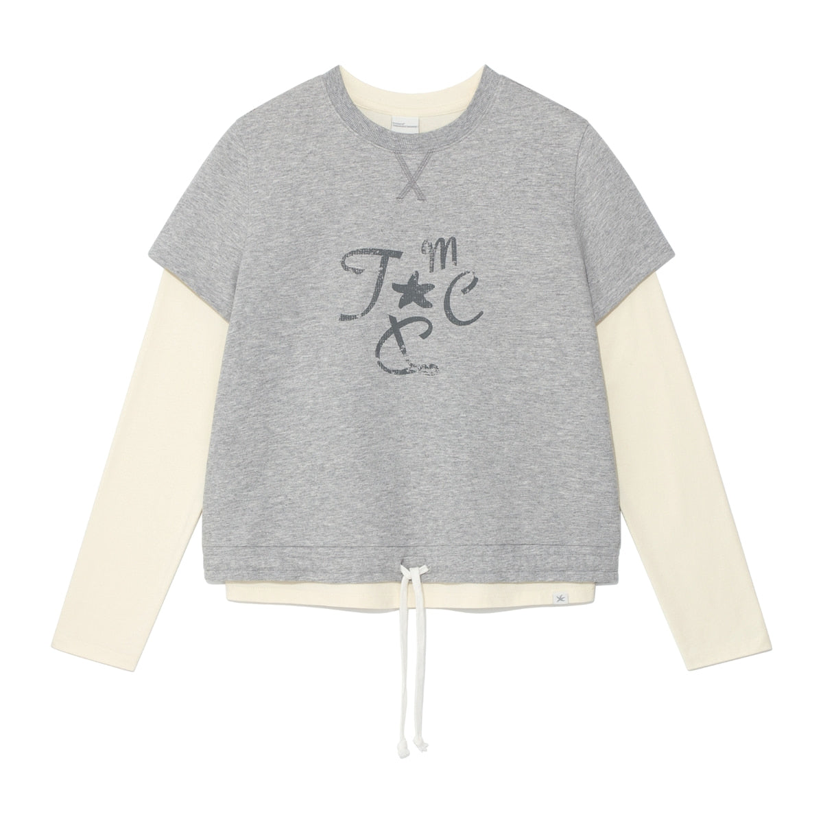 TCM crack string layered long sleeve