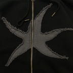 TCM starfish hooded zip-up