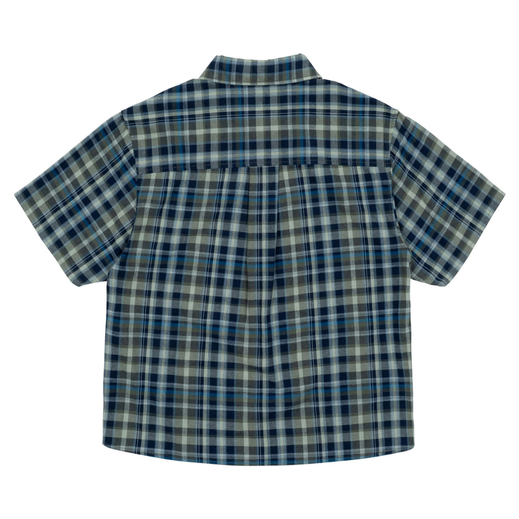 TCM mini logo check half shirts