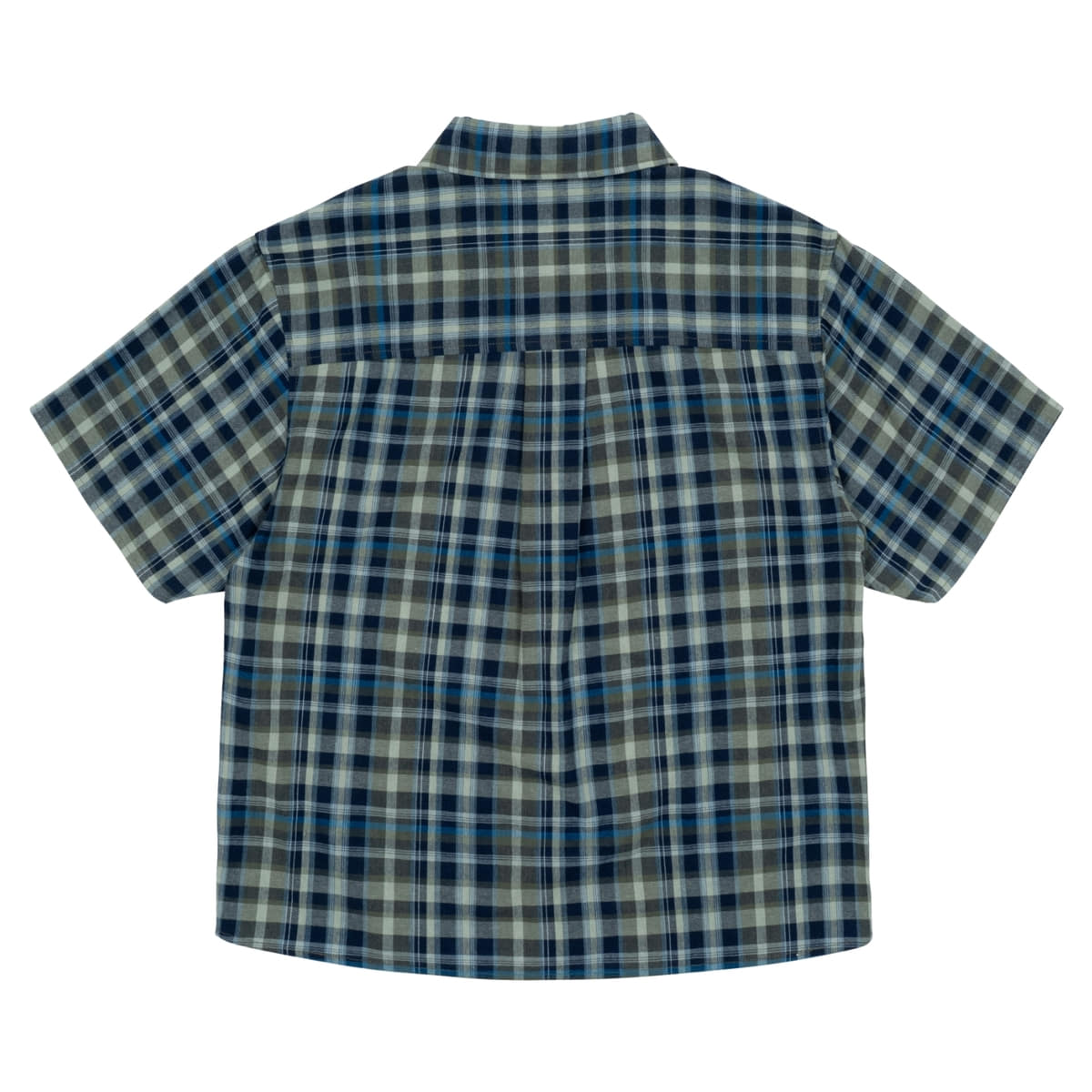 TCM mini logo check half shirts