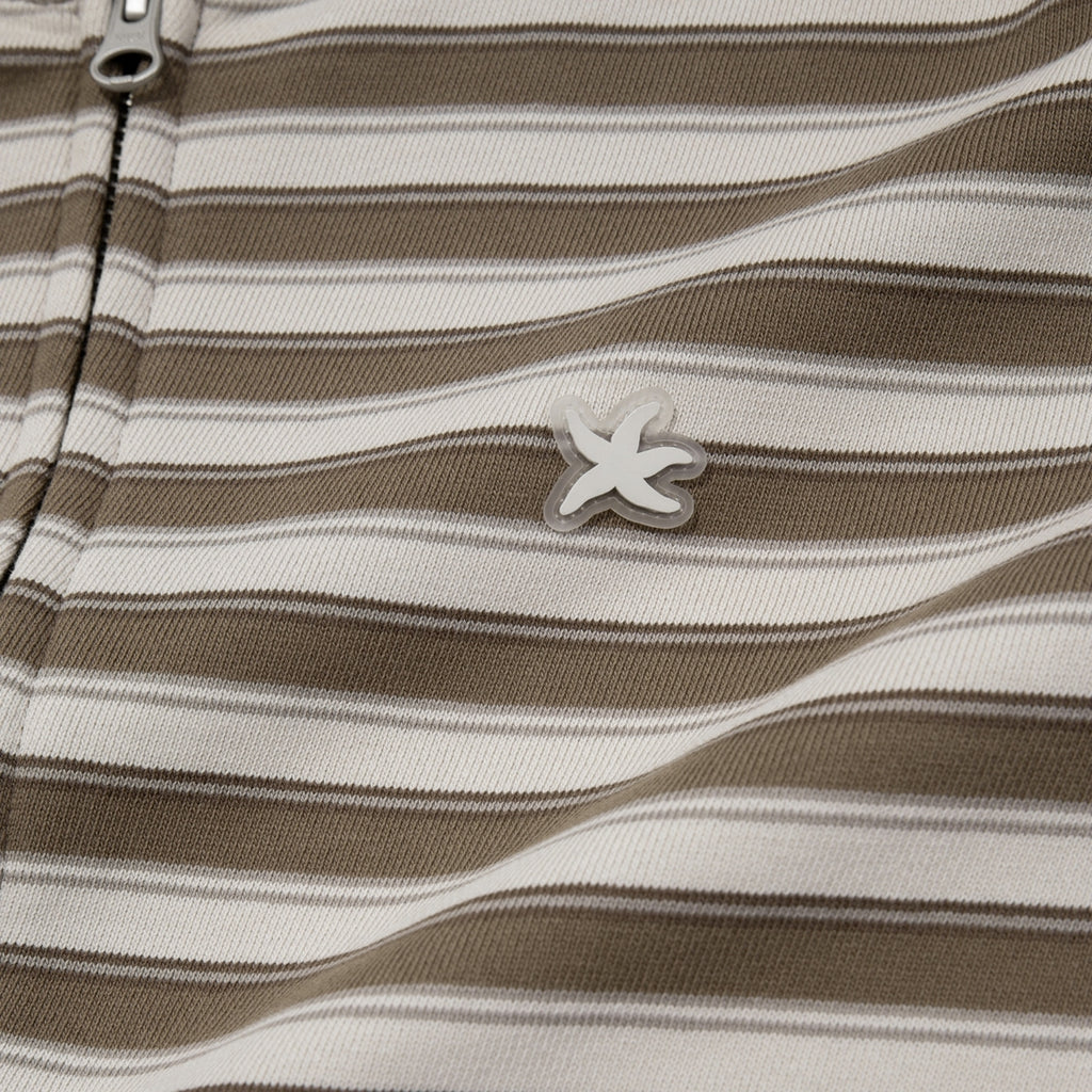 TCM stripe standard hooded zip-up