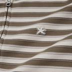 TCM stripe standard hooded zip-up