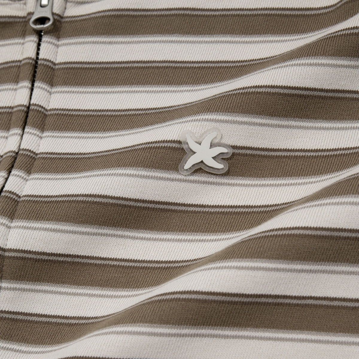 TCM stripe standard hooded zip-up