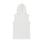 (w) TCM henley neck hooded sleeveless T