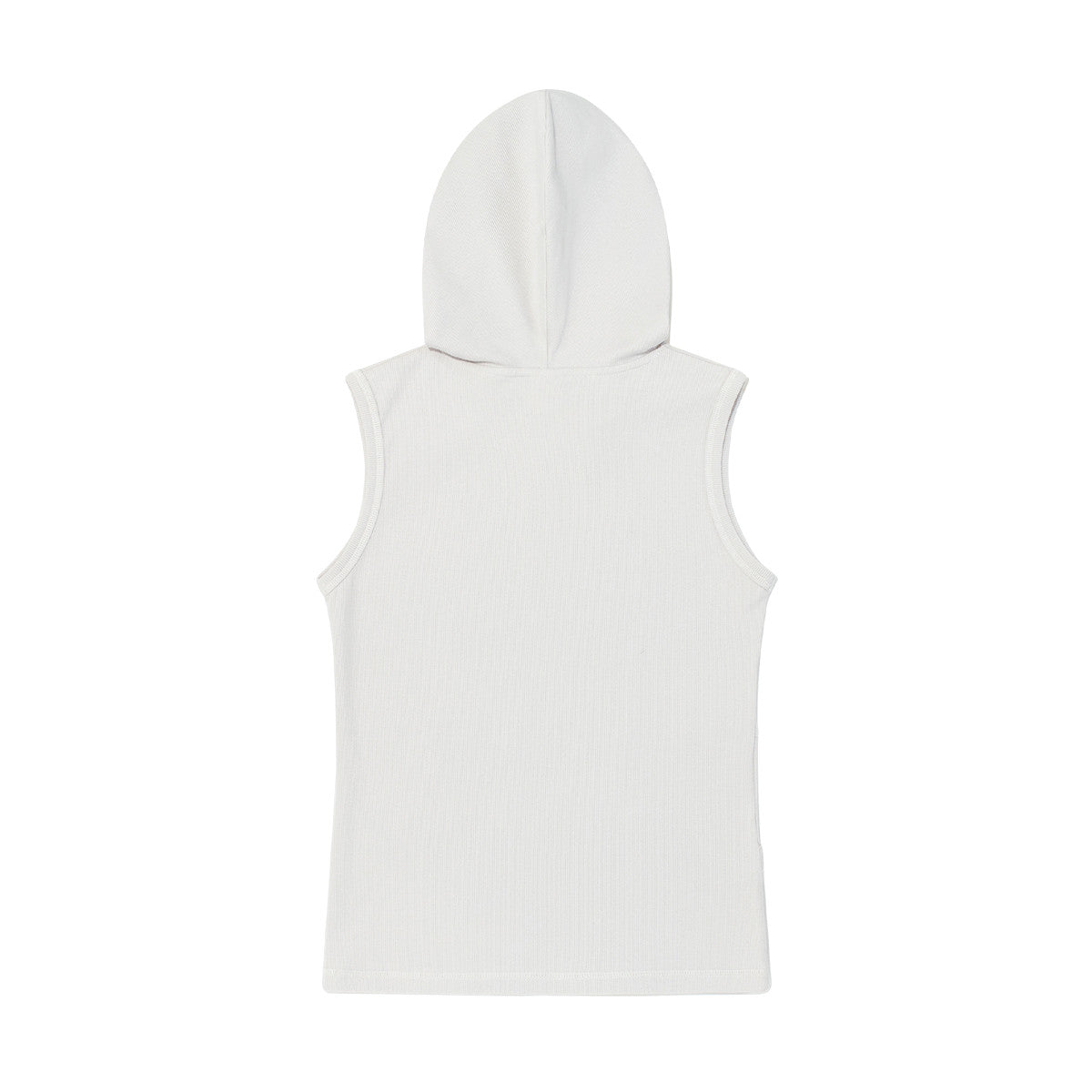 (w) TCM henley neck hooded sleeveless T