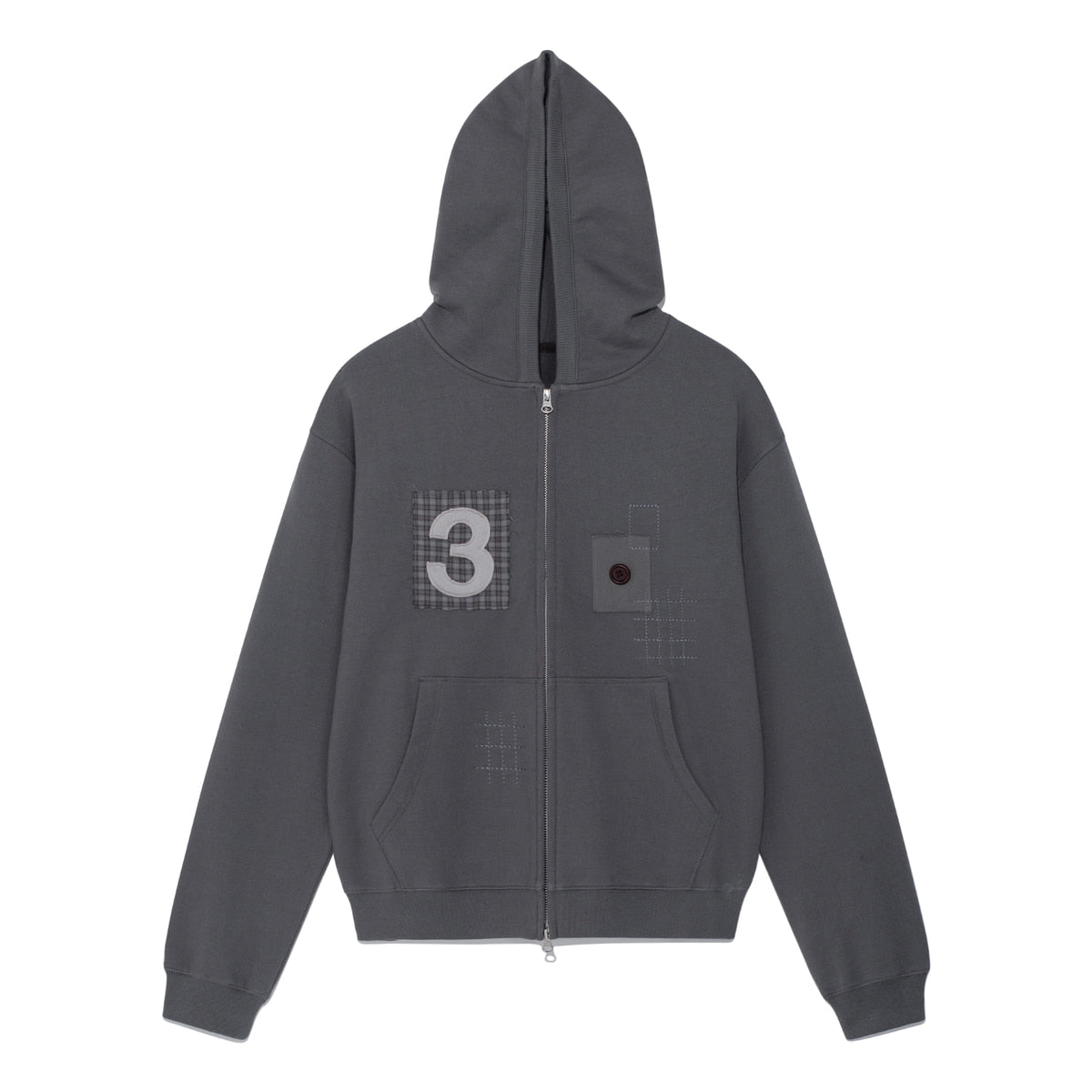 TCM 3 stitch hooded zip-up