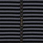 TCM stripe hooded zip-up
