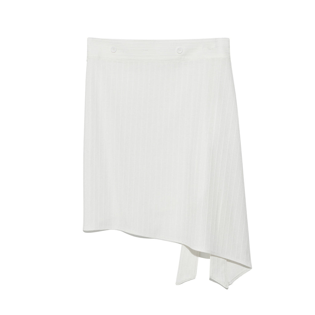 (w) TCM button layered skirt