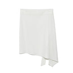 (w) TCM button layered skirt