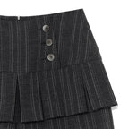 (w) TCM skirt layered button pants