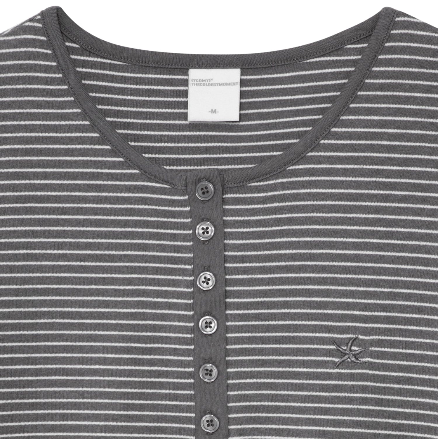 TCM stripe round henly neck T