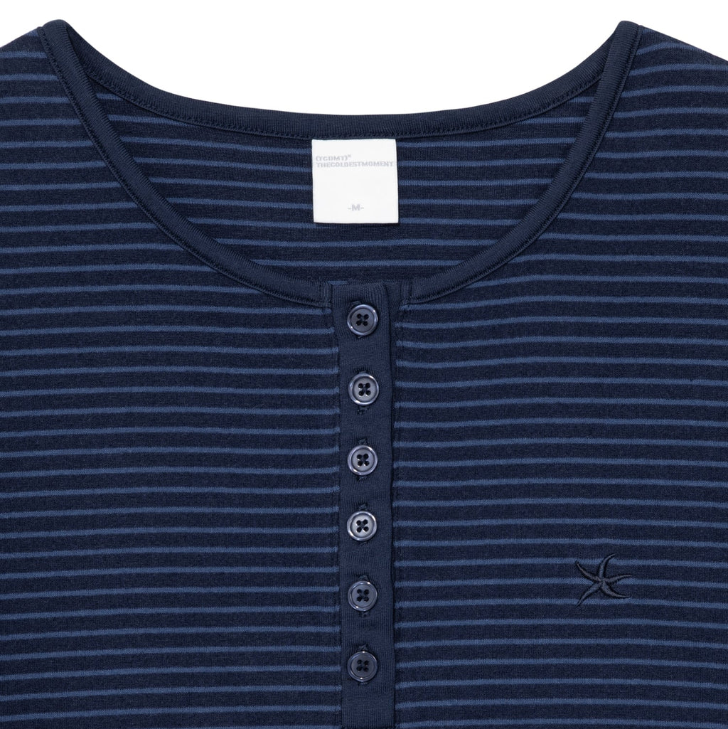 TCM stripe round henly neck T