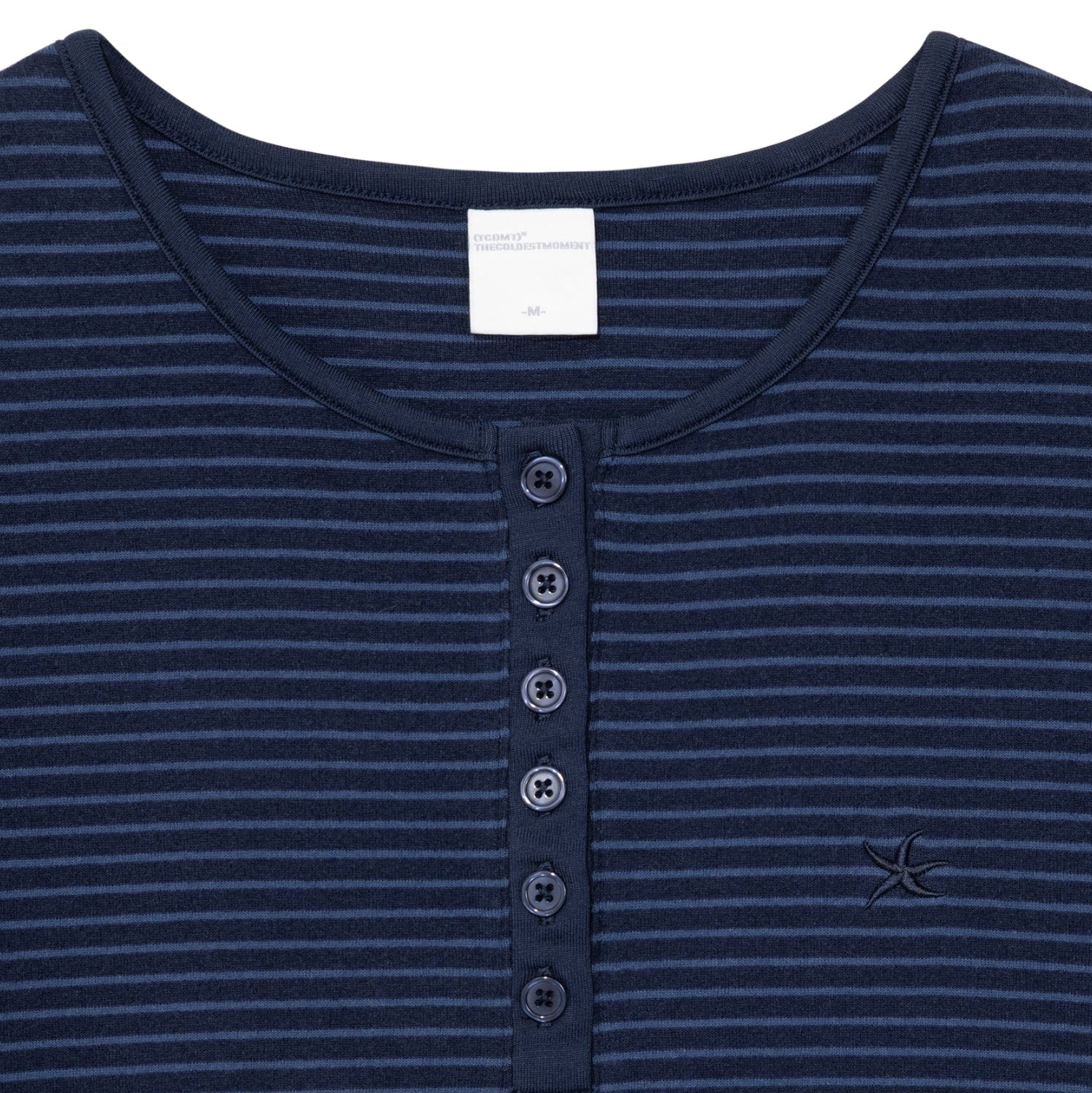 TCM stripe round henly neck T